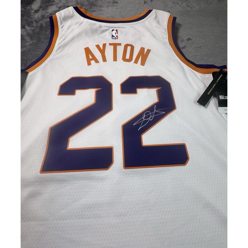Signed Nike NBA Phoenix Suns Jersey DriFit White Size 48/Large Deandre Ayton NWT - Picture 6 of 13